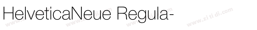 HelveticaNeue Regula字体转换